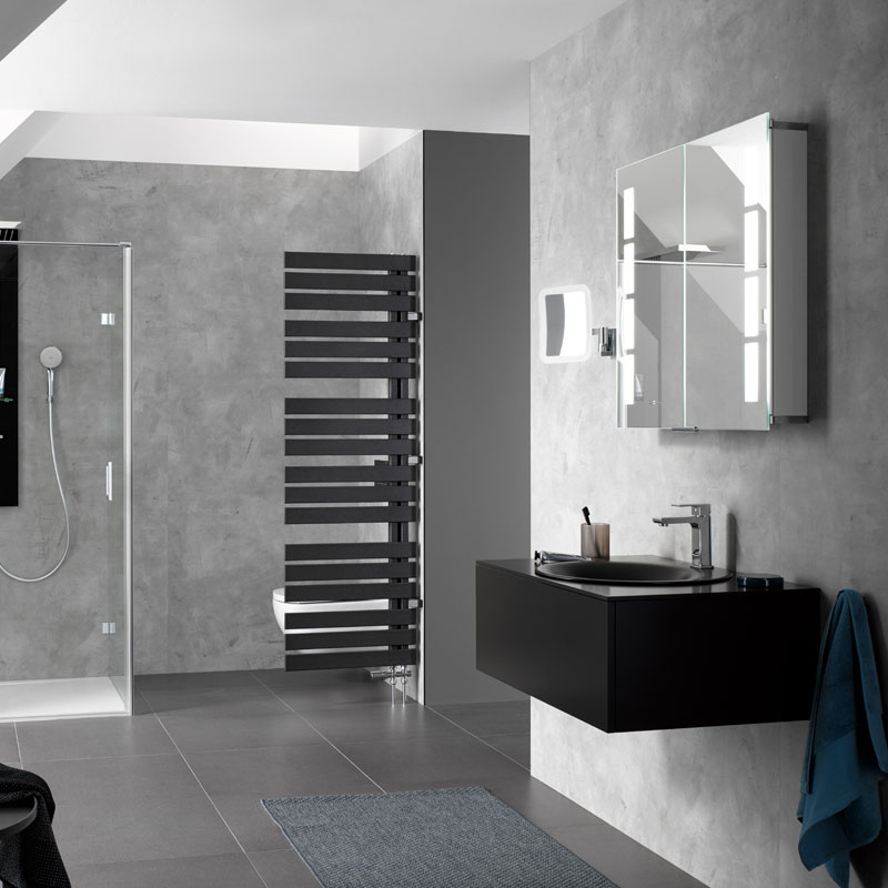 HSK RenoDeco Duschrückwand Sichtbeton Cemento-Grau