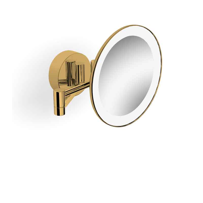 cenotes Universal Gold Kosmetikspiegel LED Wandmodell 3Fach