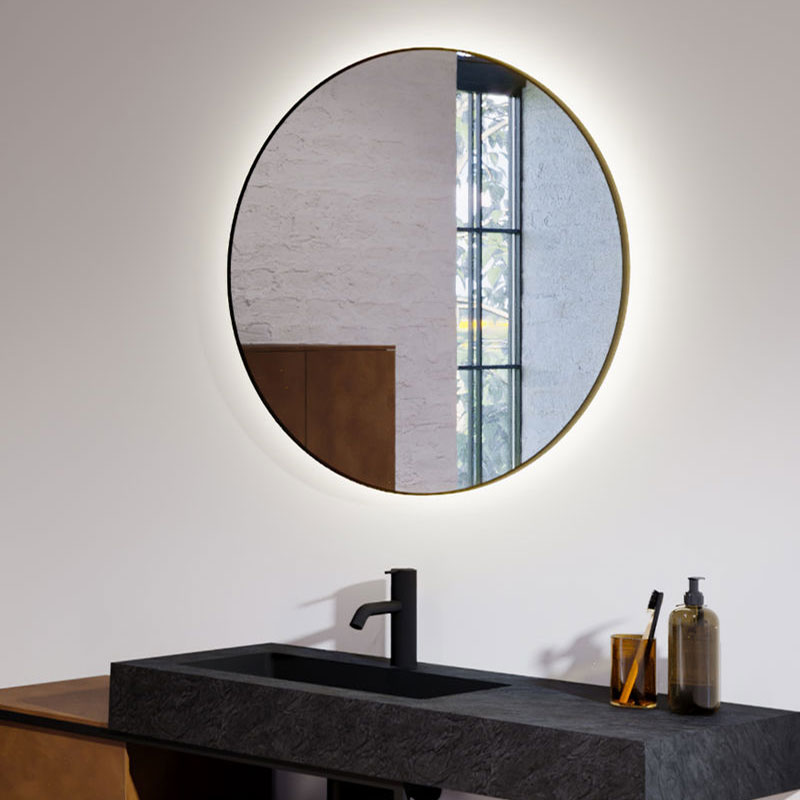 Riho Shield Spiegel Rund mit Beleuchtung