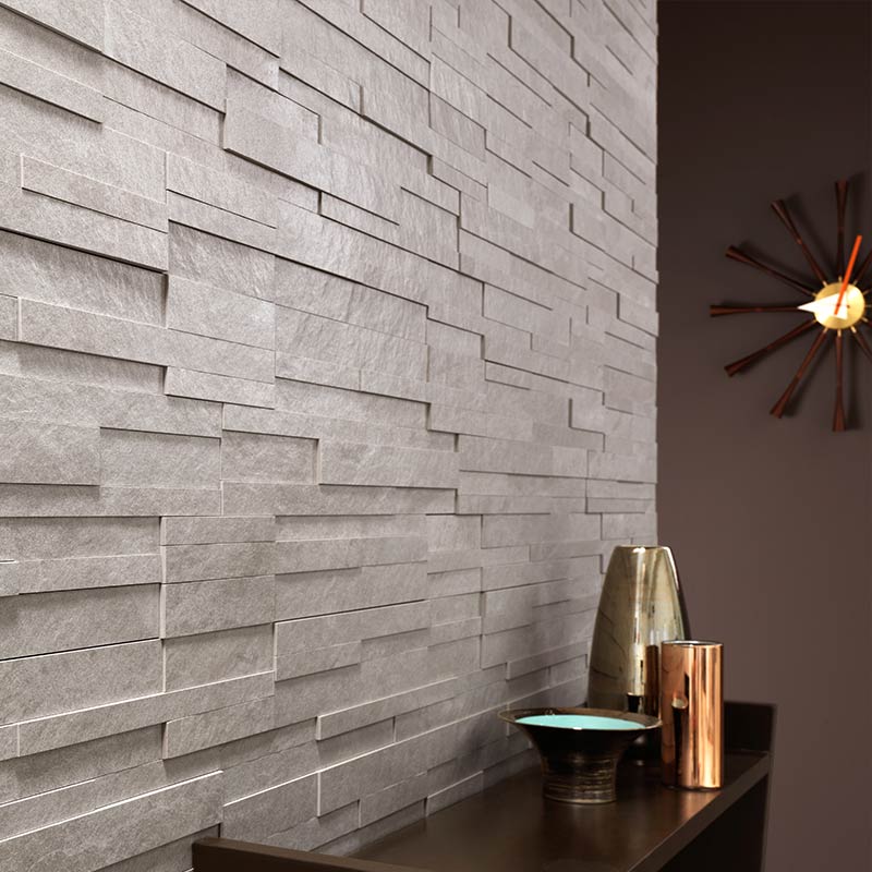 Lea Ceramiche Waterfall Ivory Flow Muretto 3D Lappato