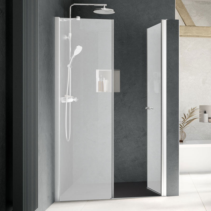 HSK Exklusiv 2.0 Drehtür Nische pendelbar m.Nebenteil 120 cm