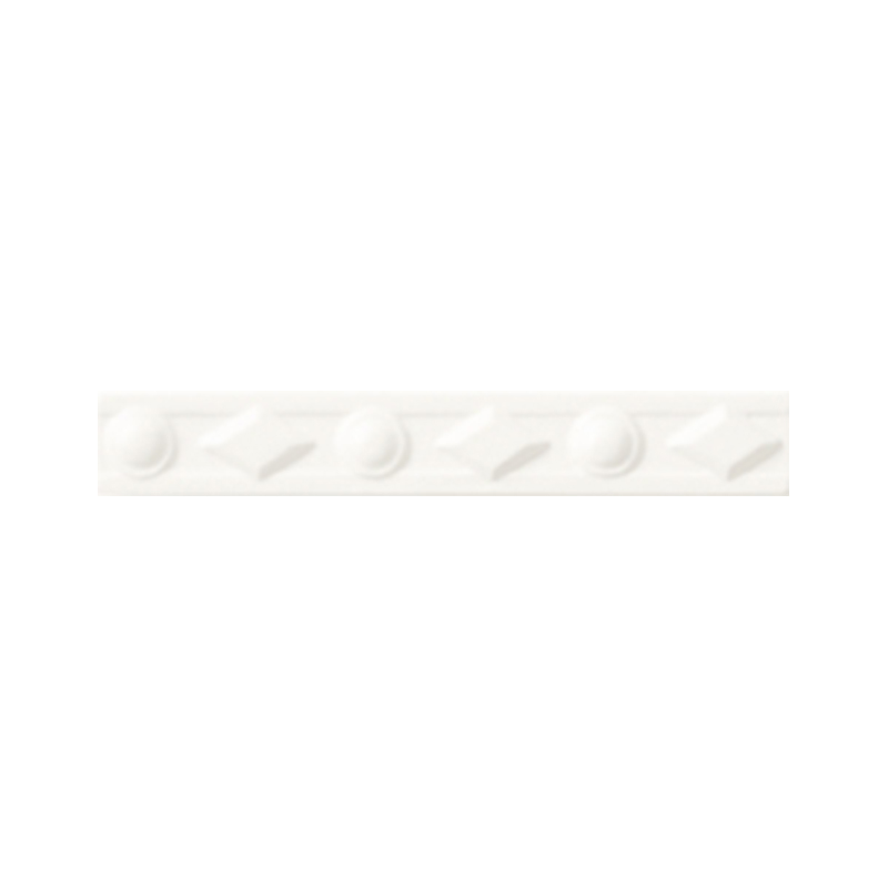 Grazia Electa Bianco Matt Diamantato 3 x 20 cm Bordüre