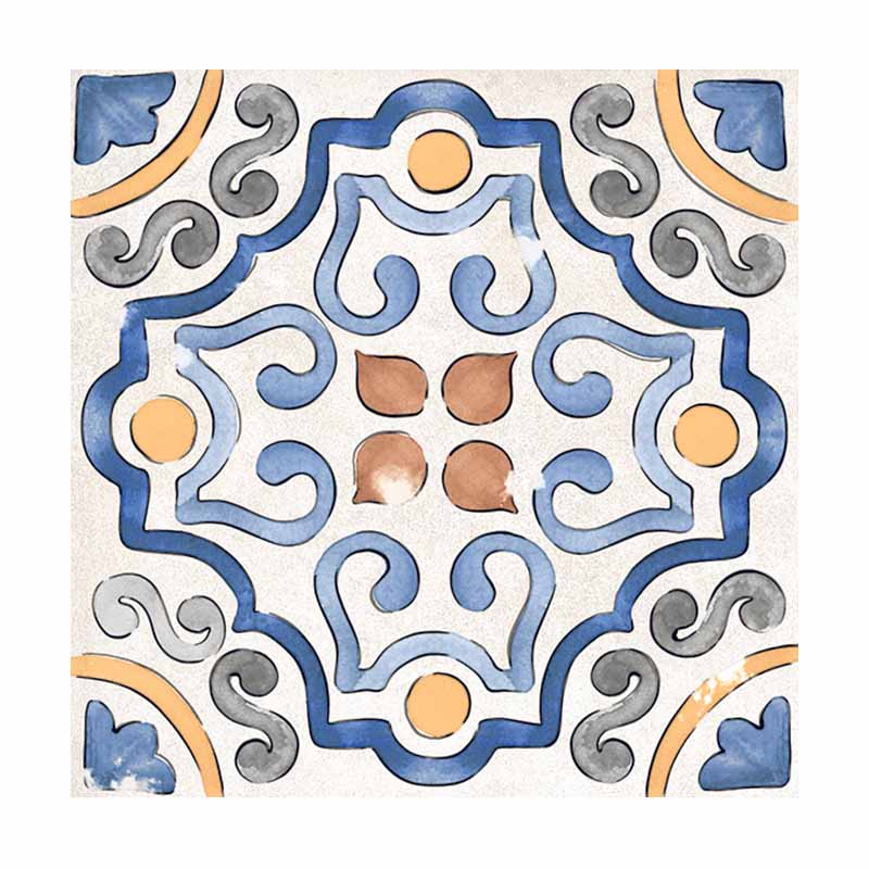 Cotto Bodenfliese Etrusche Decoro Mix 20,3 x 20,3 cm