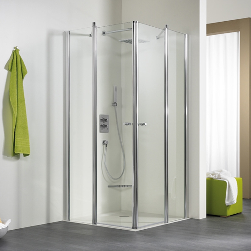 HSK Exklusiv Eckeinstieg Duschkabine 4-teilig 90 x 80 cm