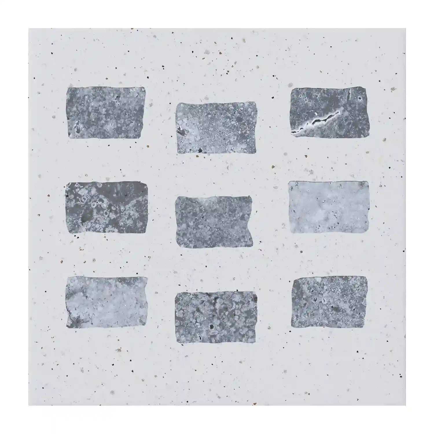 Fliese CIR Forever Color Gemstone White Mix 20 x 20 cm