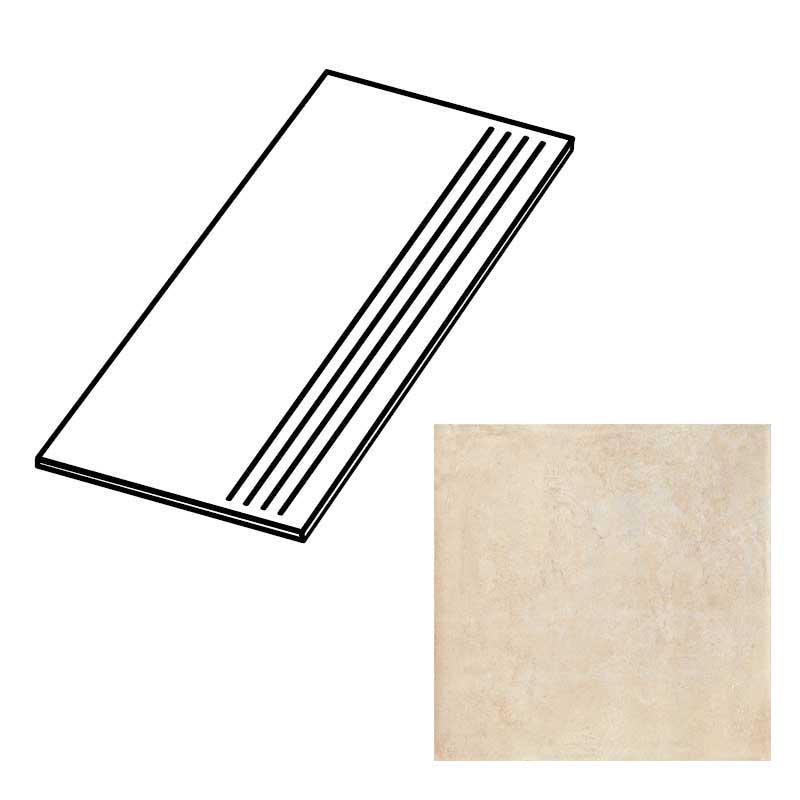 Cercom Genesis Shell Stufenplatte 30 x 60 cm
