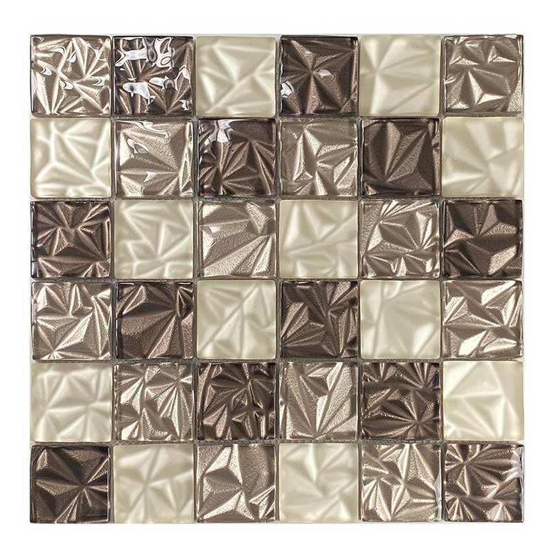 Pisa beige 4,8 x 4,8 cm Mosaikfliesen