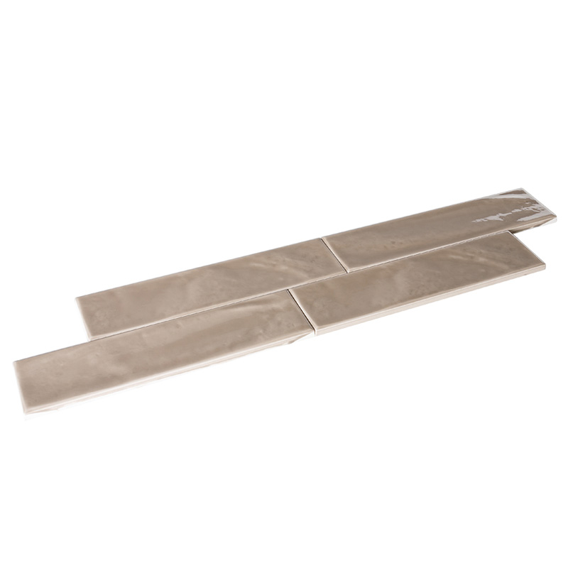 Settecento New Yorker Taupe Glänzend 7,5 x 30 cm Wandfliese