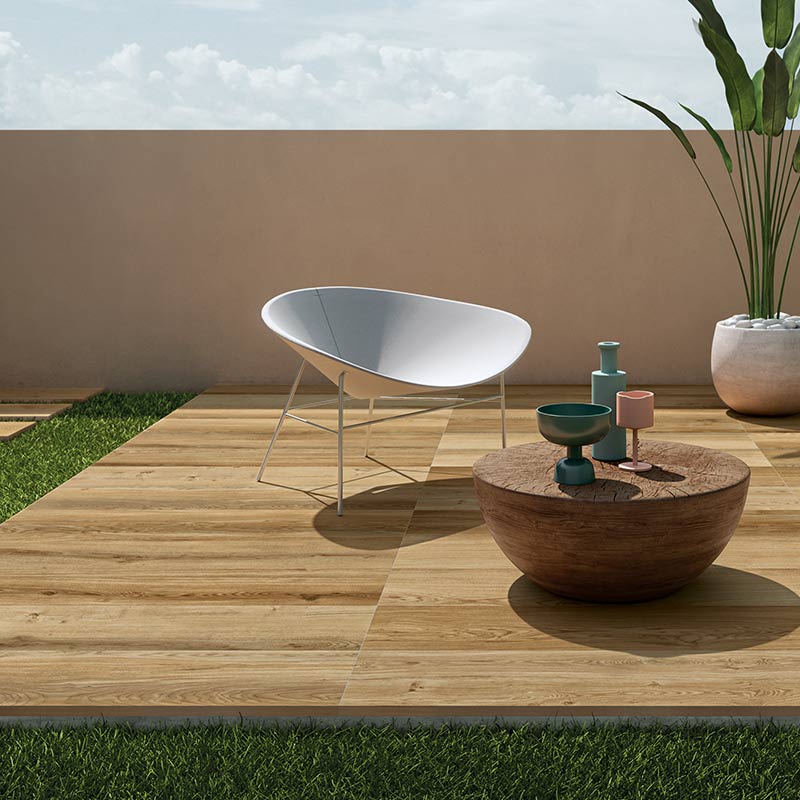 Lea Ceramiche Bio Select Oak Natural Terassenplatten 30 x 120 cm