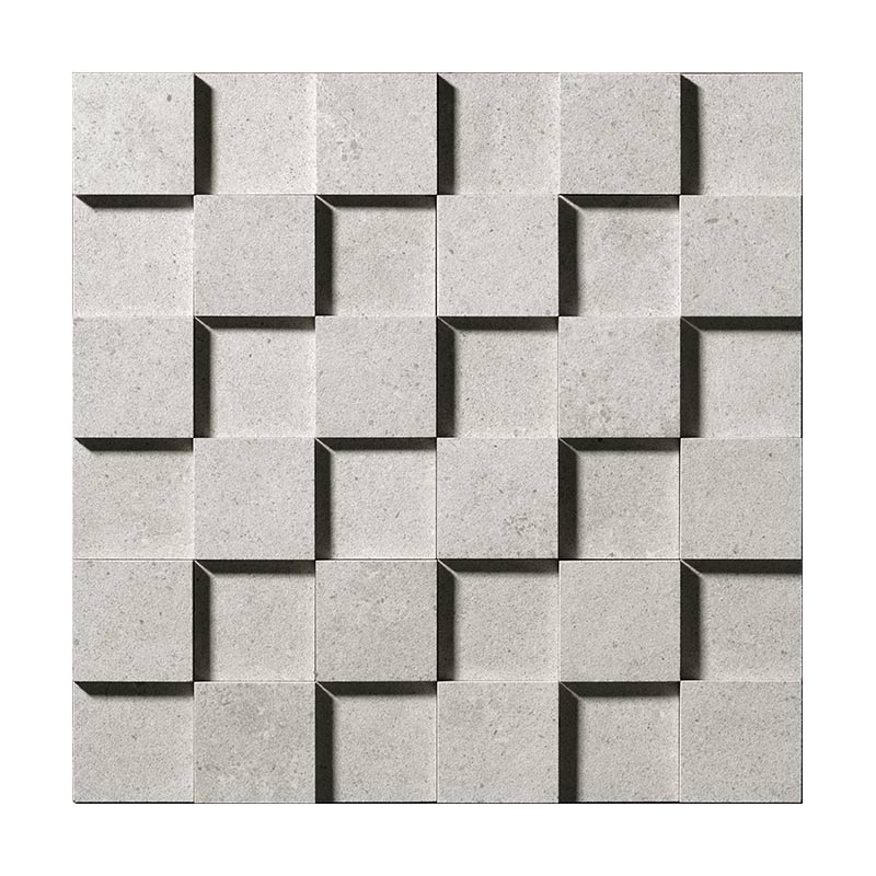 Cercom Square Cube 3D White In 5 x 5 cm Mosaikfliesen