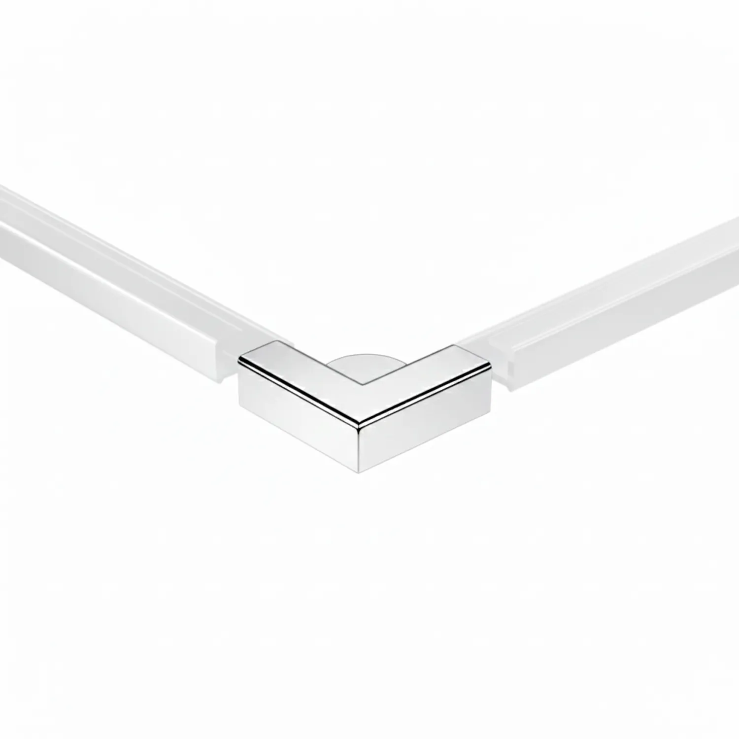 HSK RenoDeco Außenecke gerade Chrom-Optik
