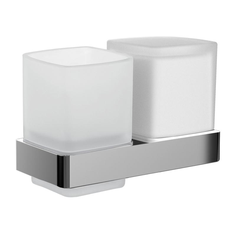 Emco Loft Glashalter mit Seifenspender und Stülpglas, Wandmo