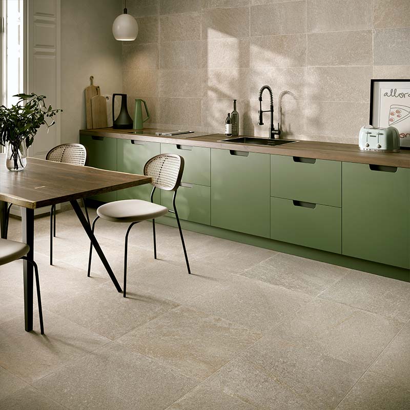 Steinoptik Bodenfliese Quarzite Beige 30 x 60 cm