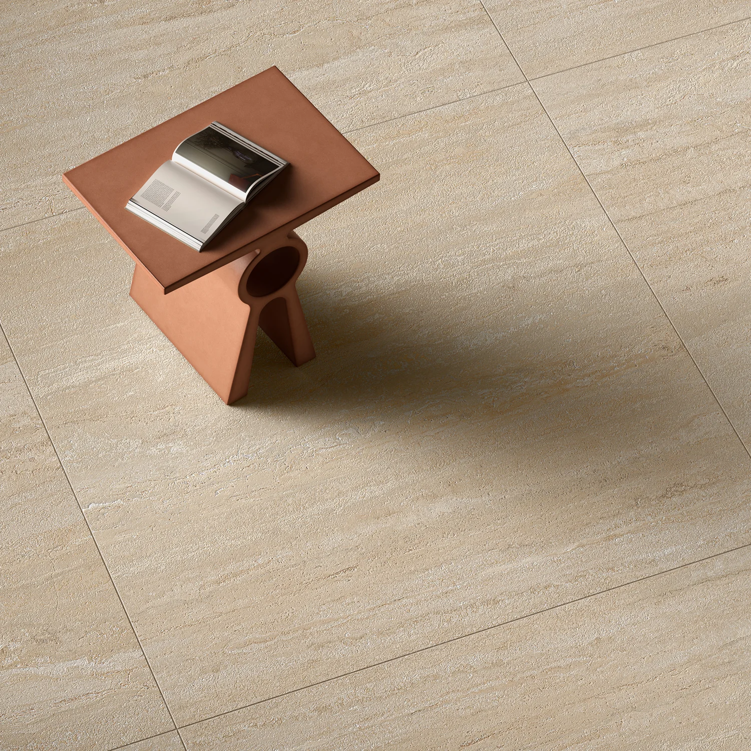 Travertin Fliese Travertino Sand 88,9 x 88,9 cm