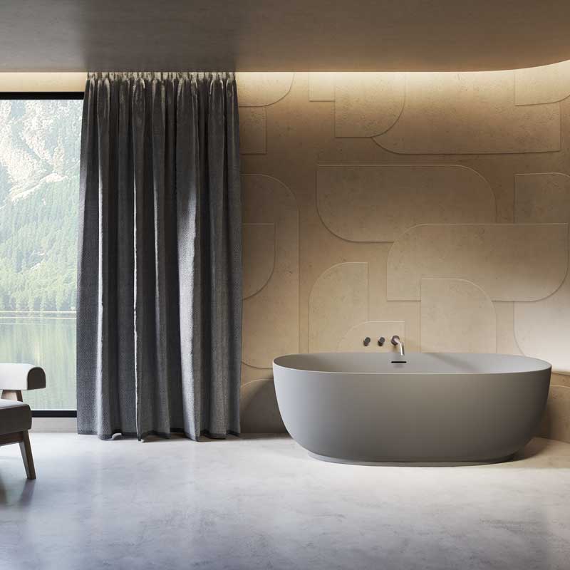 Riho Phatos Free freistehende Badewanne 170 x 80 cm