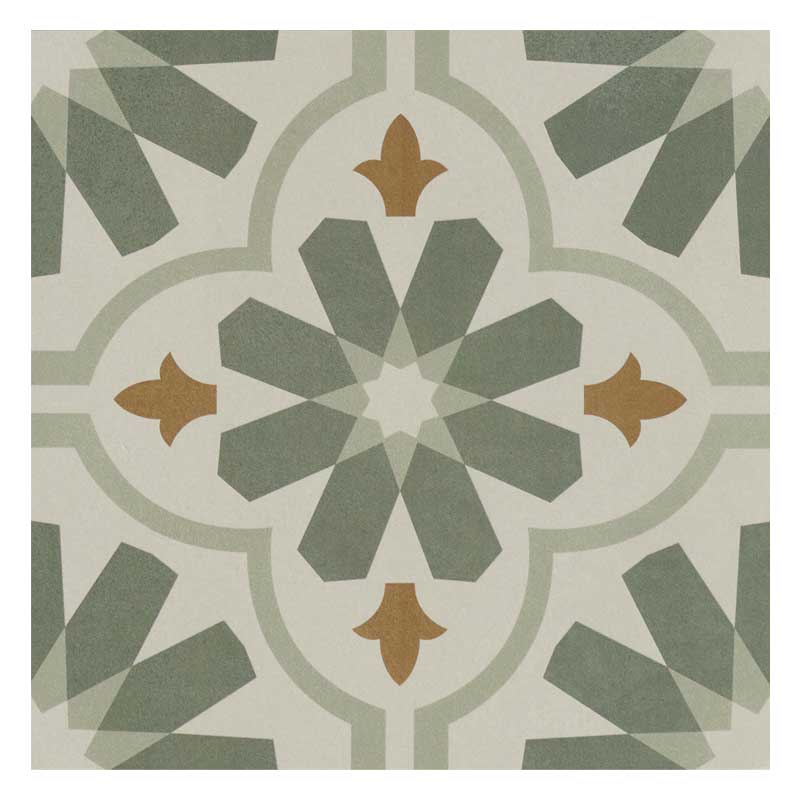 Revigres Locus Quilt Green 30 x 30 cm Musterfliese