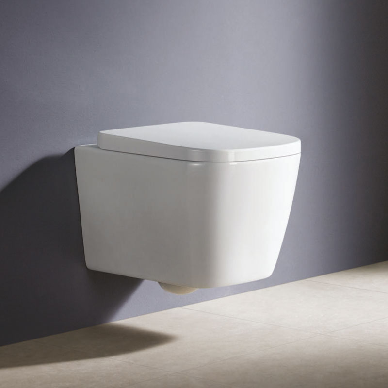 FlushTech Square Wand WC spülrandlos Komplett-Set