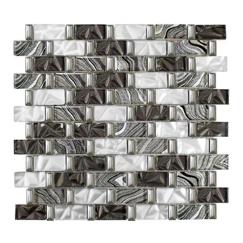 Brick Stellina-2 gris 2,3 x 4,8 cm Mosaikfliesen