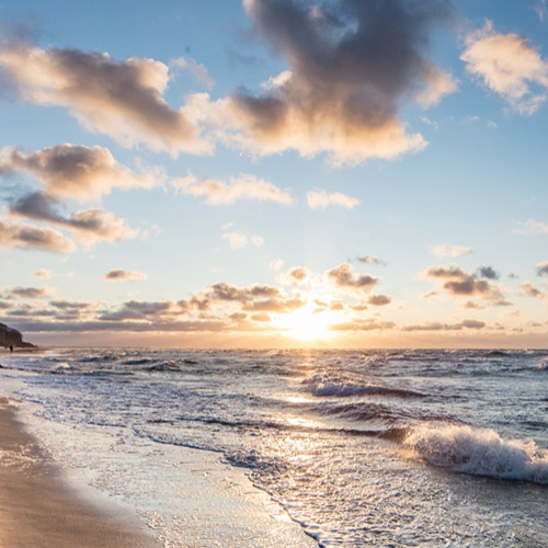 Strand in Abendsonne 57