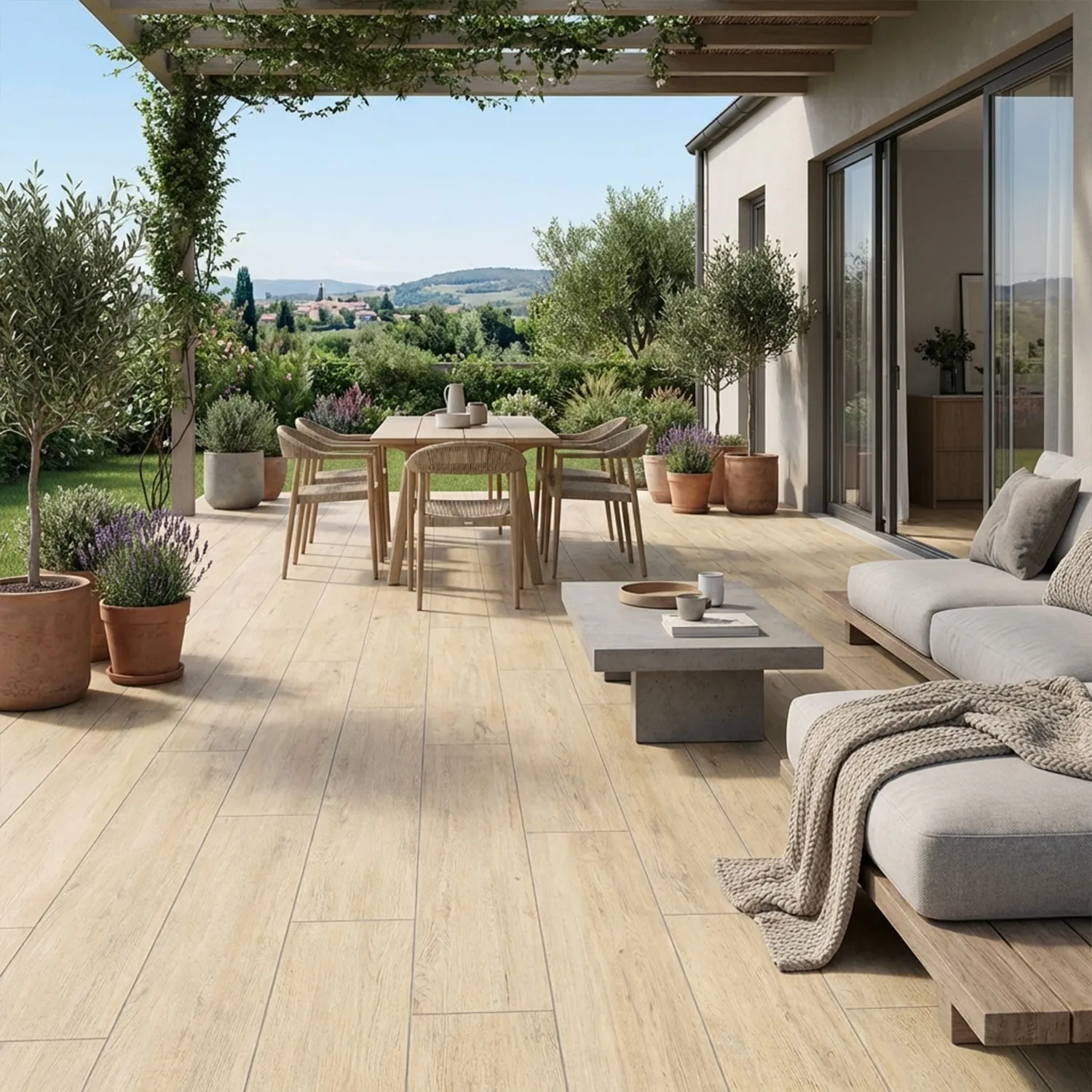 Holzoptik Terrassenplatte Cercom Bark Elm 30 x 120 cm