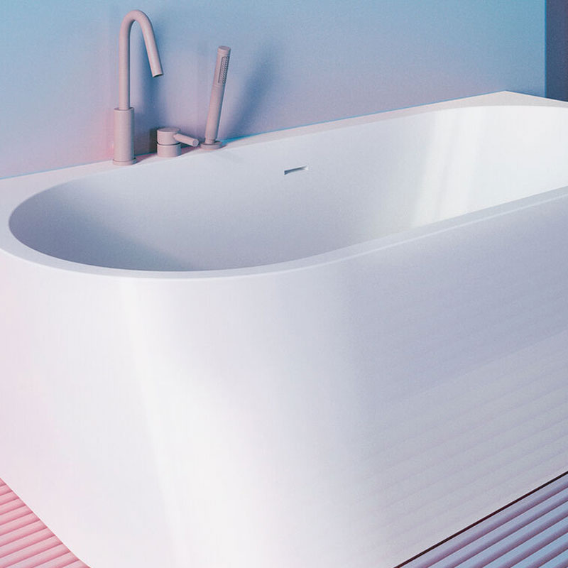 cenotes k80 back 2 wall Badewanne 170 x 80 cm