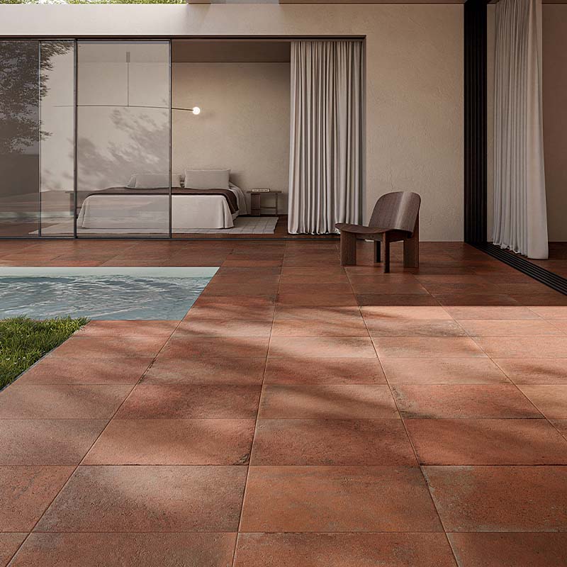 Cotto-Optik Fliese CIR Italica Terra Bruciata R11 40 x 60,8