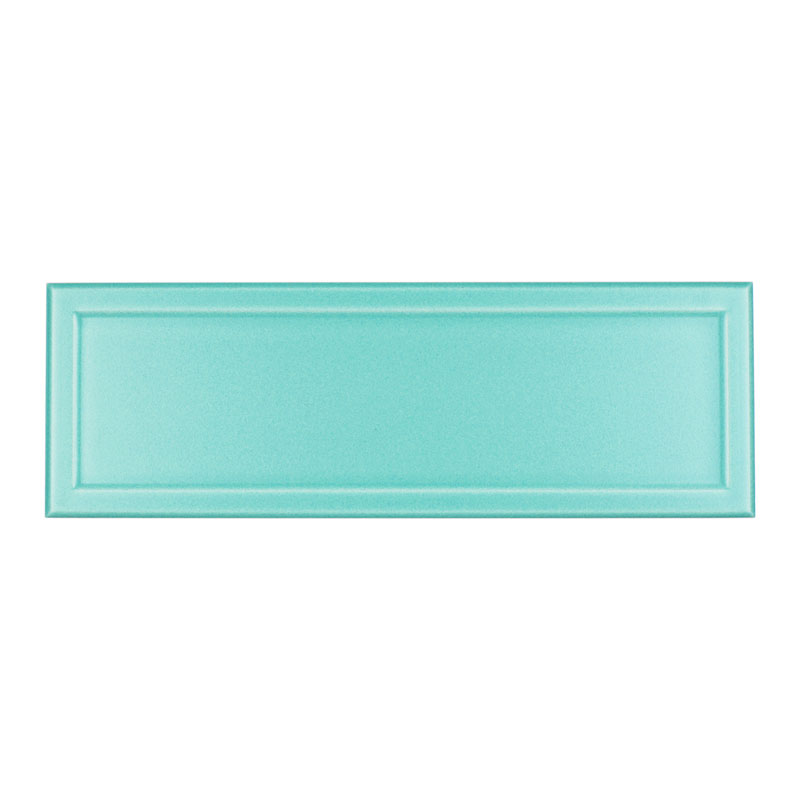 Retro Wandfliese Victoria 10 x 30 cm Türkis Matt