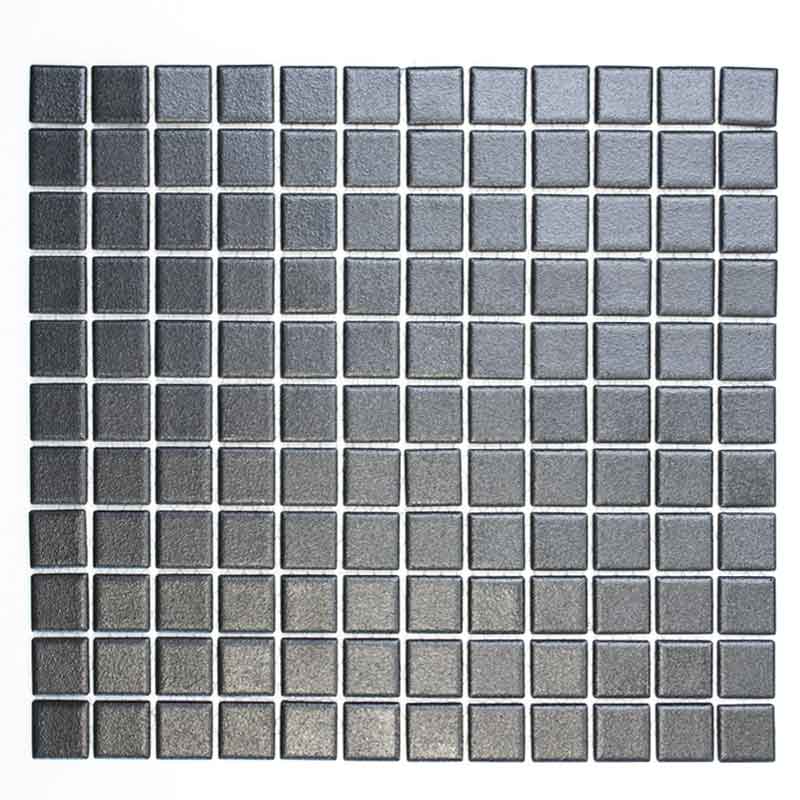 Antislip Quadrat Schwarz Mosaik Fliesen 2,5 x 2,5 cm