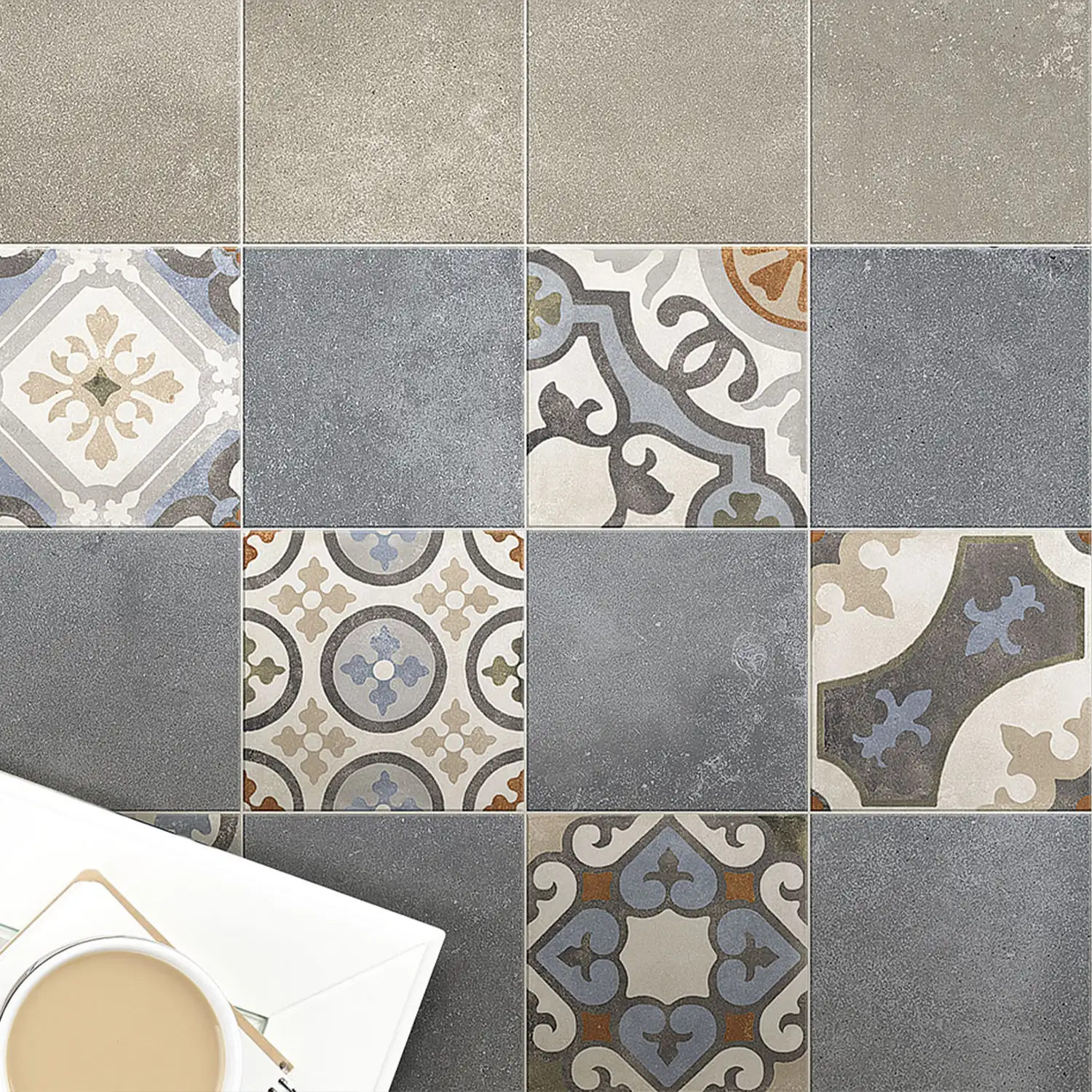 Jugendstil Fliese Design Evo Palazzo Ducale Mix 20 x 20 cm