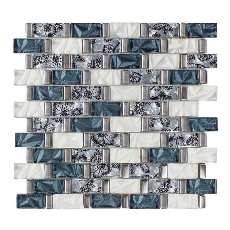 Brick Stellina-1 azul 2,3 x 4,8 cm Mosaikfliesen