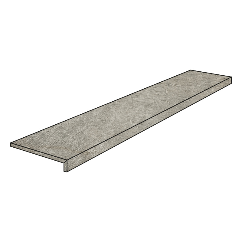 Cercom Absolute Stone Grey Costa Retta 30 x 120 x 3,3 cm Stufenplatte