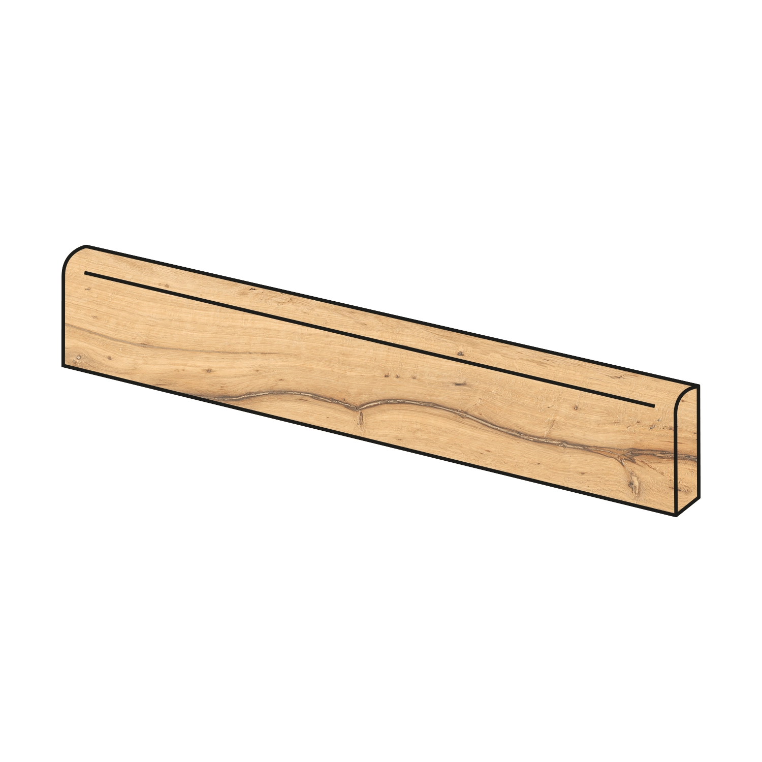 Holzoptik Sockel Oku Vintage Raw 8 x 45 cm