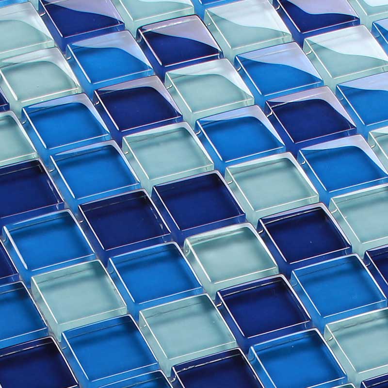 Glasmosaik Hardys Blau-Mix 2,3 x 2,3 cm 8 mm