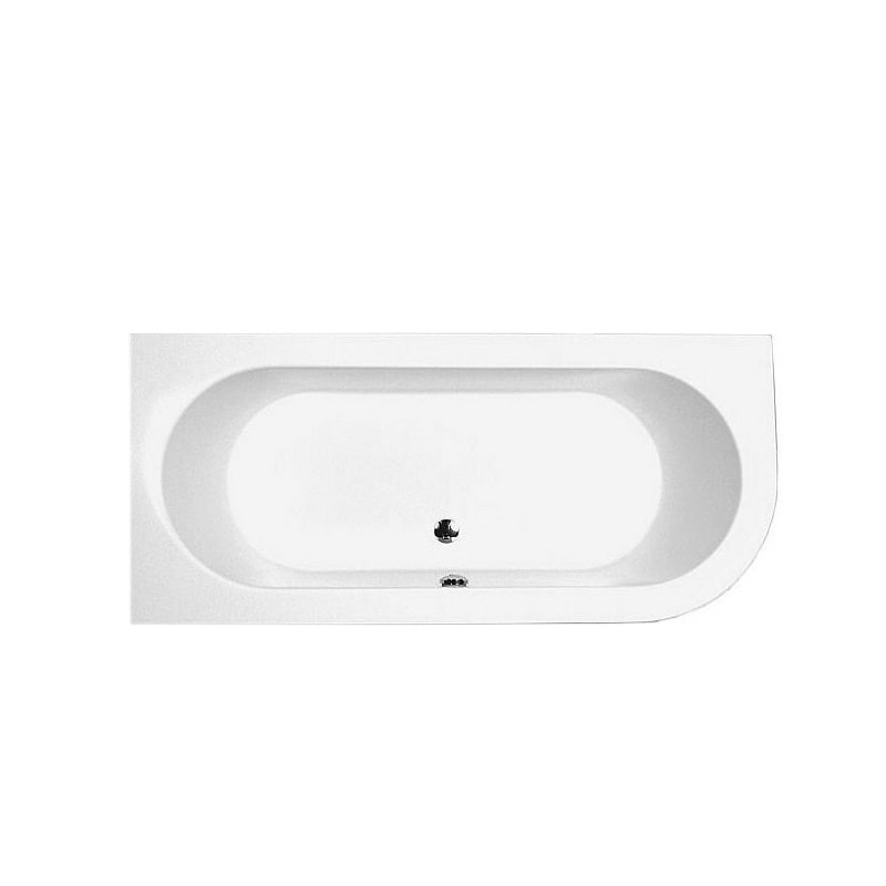 Caribia Ovalnova Oval Badewanne 180 x 80 x 45 cm Links