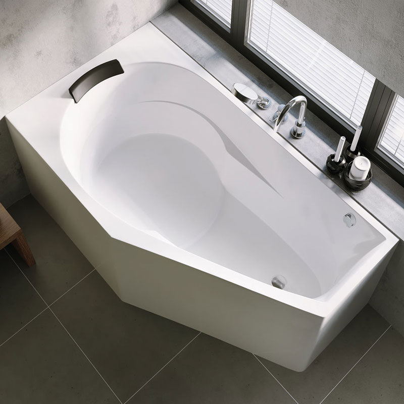 Riho Yukon Plug & Play Raumspar Badewanne 160 x 90 cm