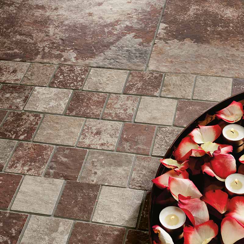 CIR Molo Audace Mix Rosso Mosaico Pave Mosaikfliesen