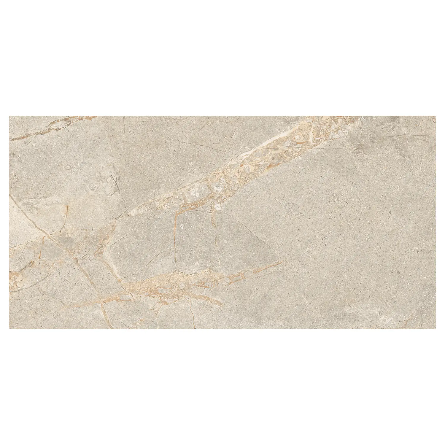 Steinoptik Fliese Crust Beige 60 x 120 cm