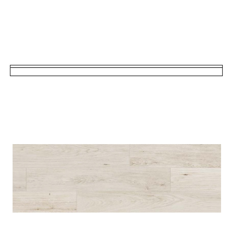edimaxastor Naturel Blanc Holzoptik Sockel 6,5 x 121 cm
