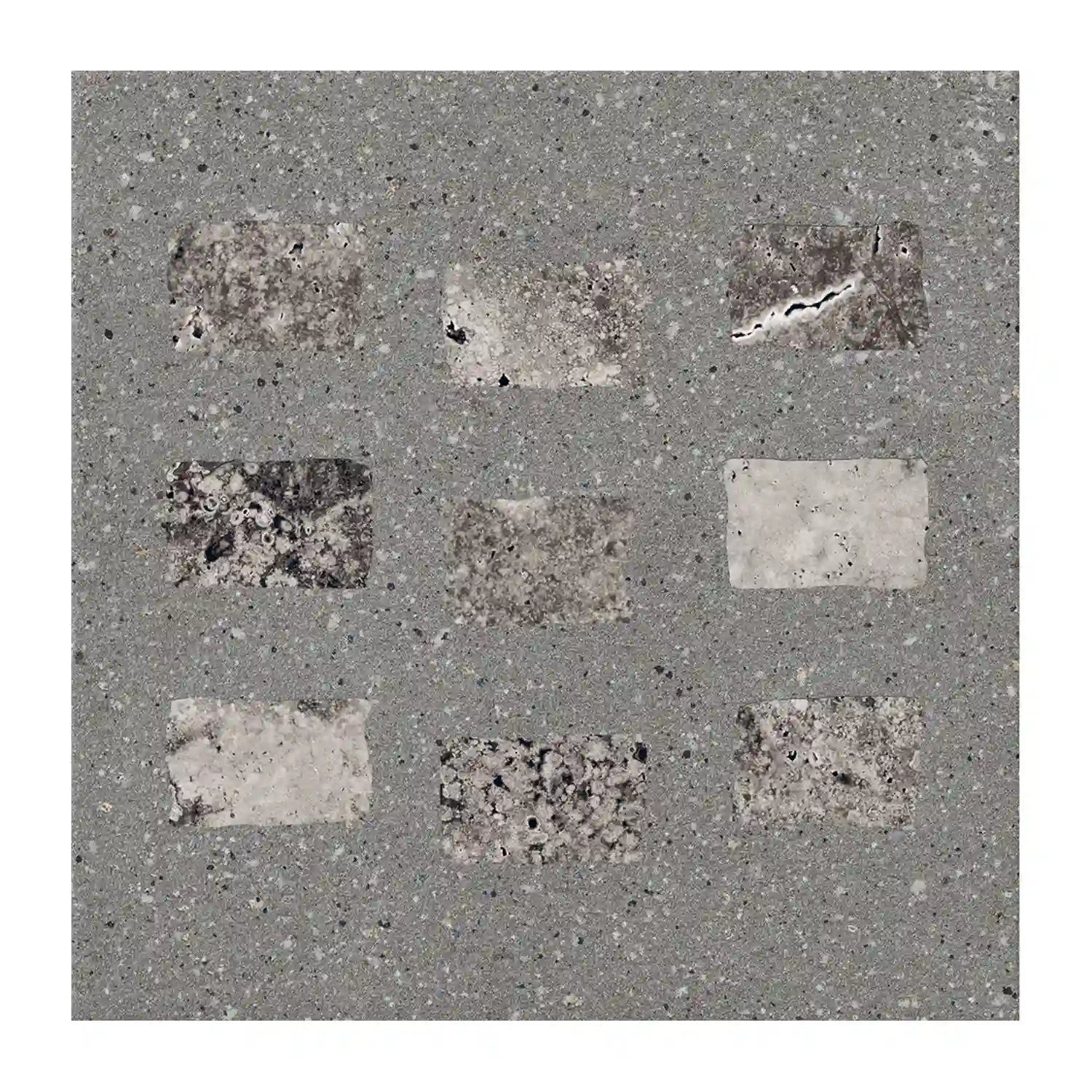 Fliese CIR Forever Color Gemstone Grey Mix 20 x 20 cm