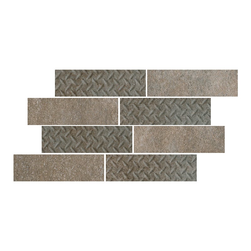 Cercom Temper Golden Mosaico Bricks Mosaikfliesen