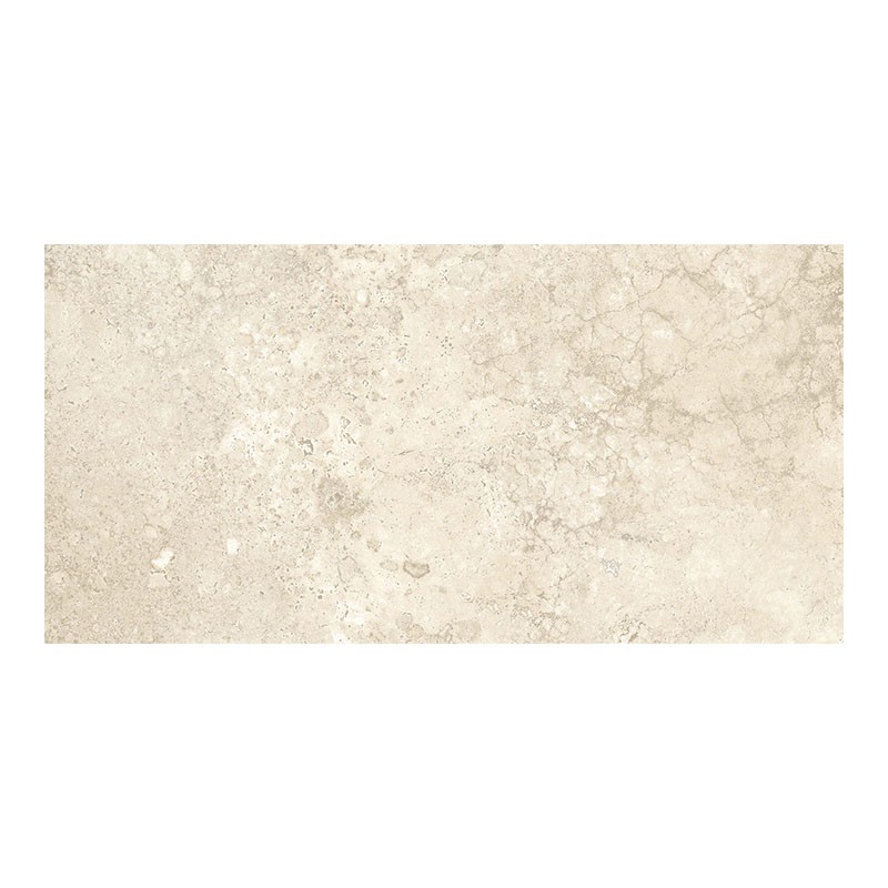 Travertin Optik Fliese Bianco Cross Cut 30 x 60 cm Muster