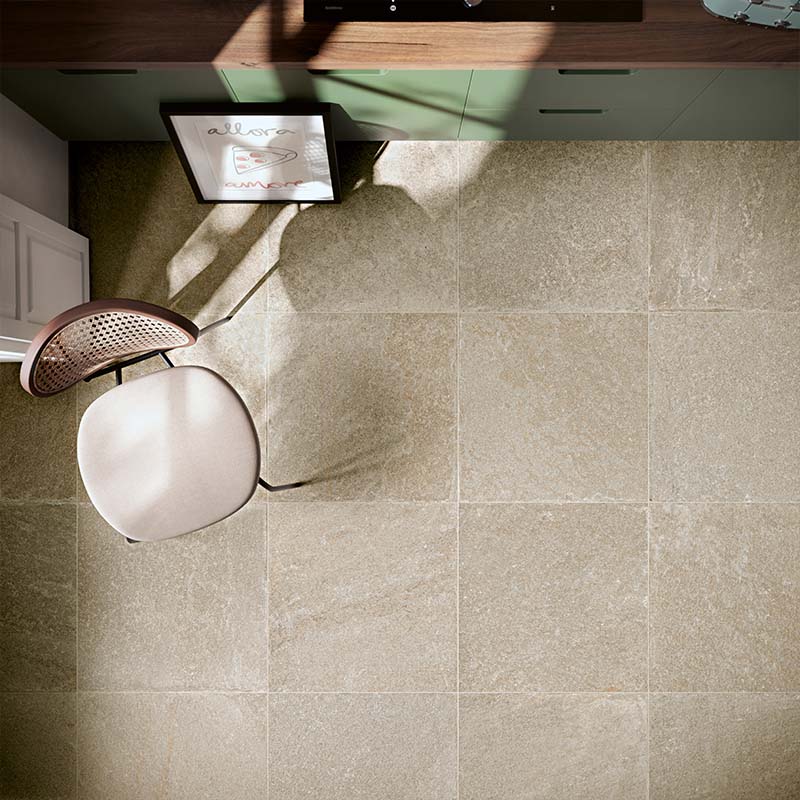 Steinoptik Bodenfliese Quarzite Beige 60 x 60 cm