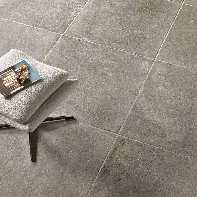 Rustikale Steinoptik Bodenfliese i-stone Grey 80 x 80 cm