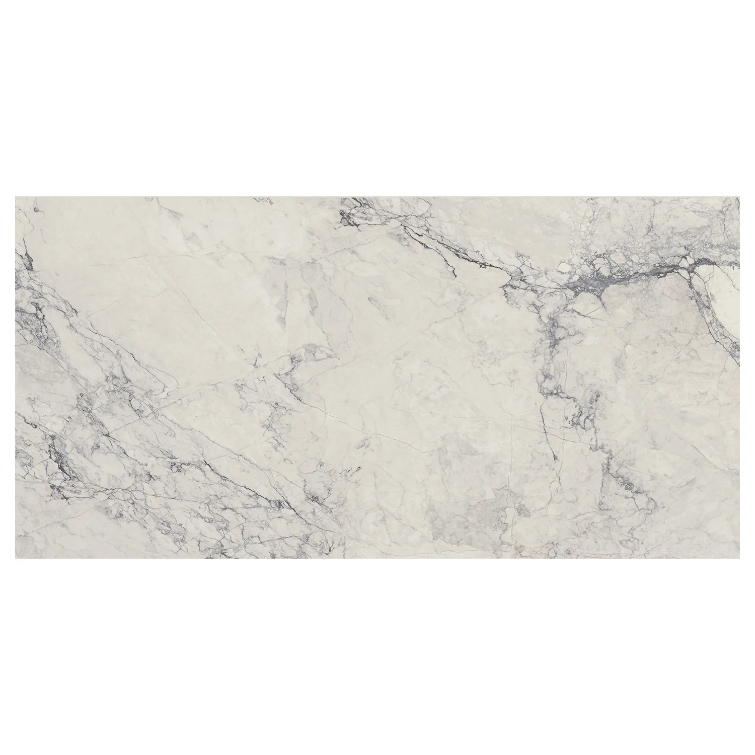 Marmoroptik Fliese Bianco Camouflage Silk 60 x 120 cm