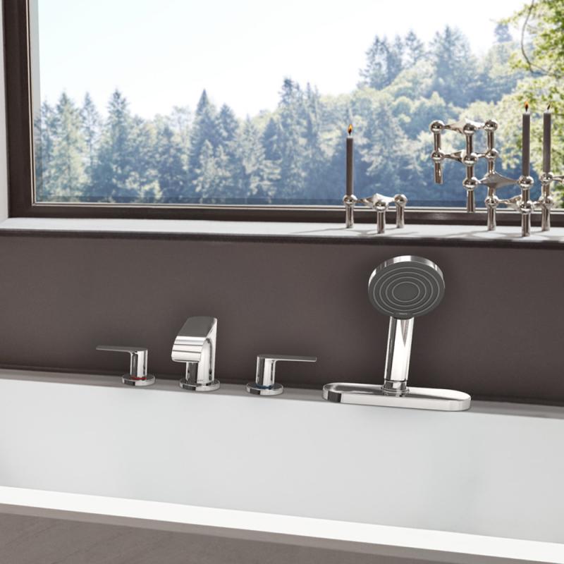 Hansgrohe Vivenis 4-Loch Wannenrand Armatur, DN 15