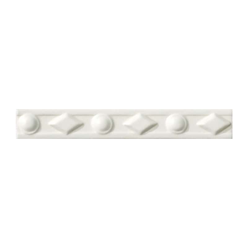 Grazia Amarcord Bianco Matt Diamantato 3 x 20 cm Bordüre