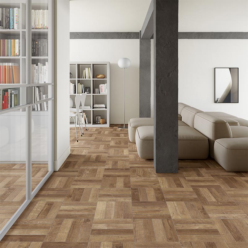 edimaxastor W3 Patinbrown Weave 60 x 60 cm Bodenfliese