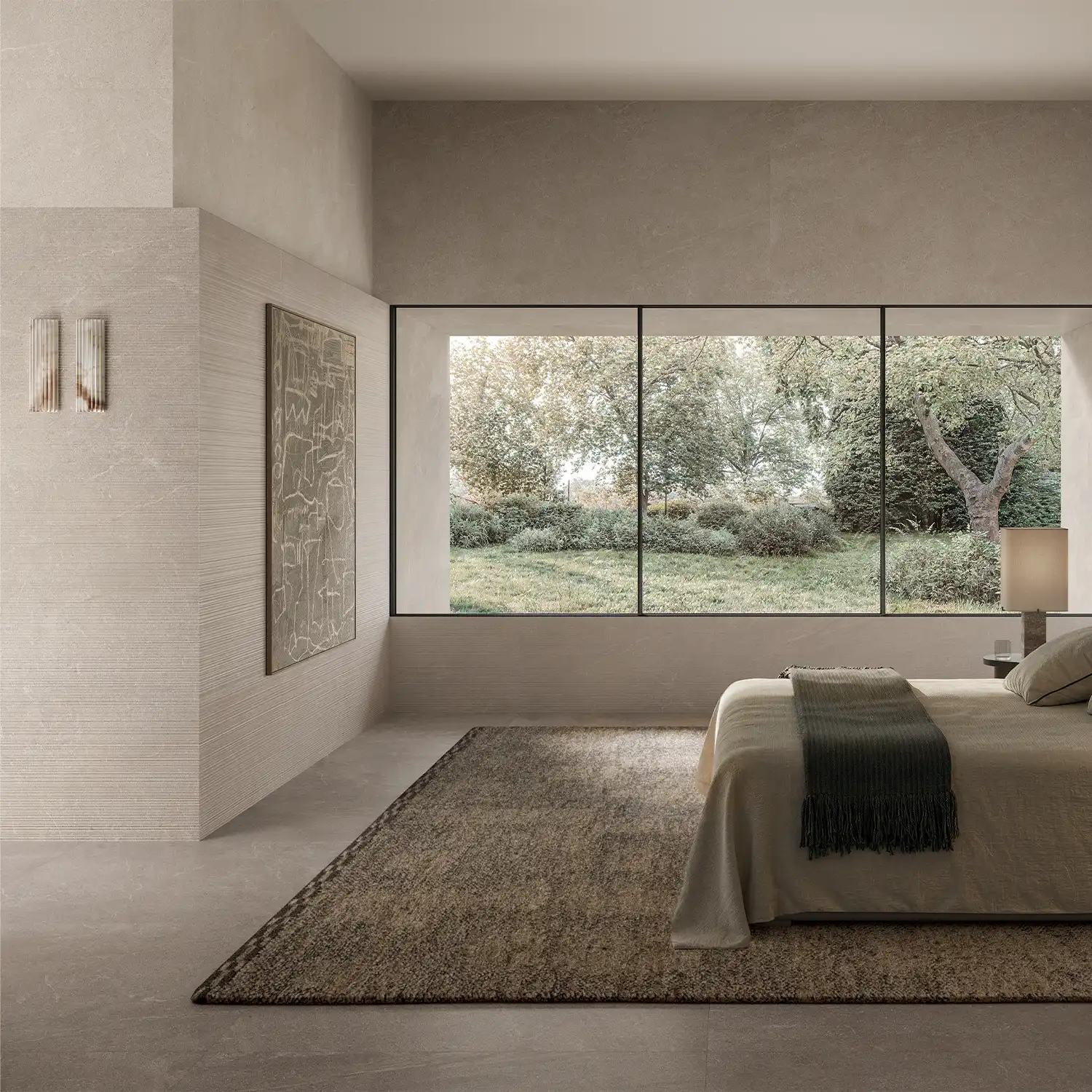 Steinoptik Dekor Natural Beige Stripe 60 x 120 cm
