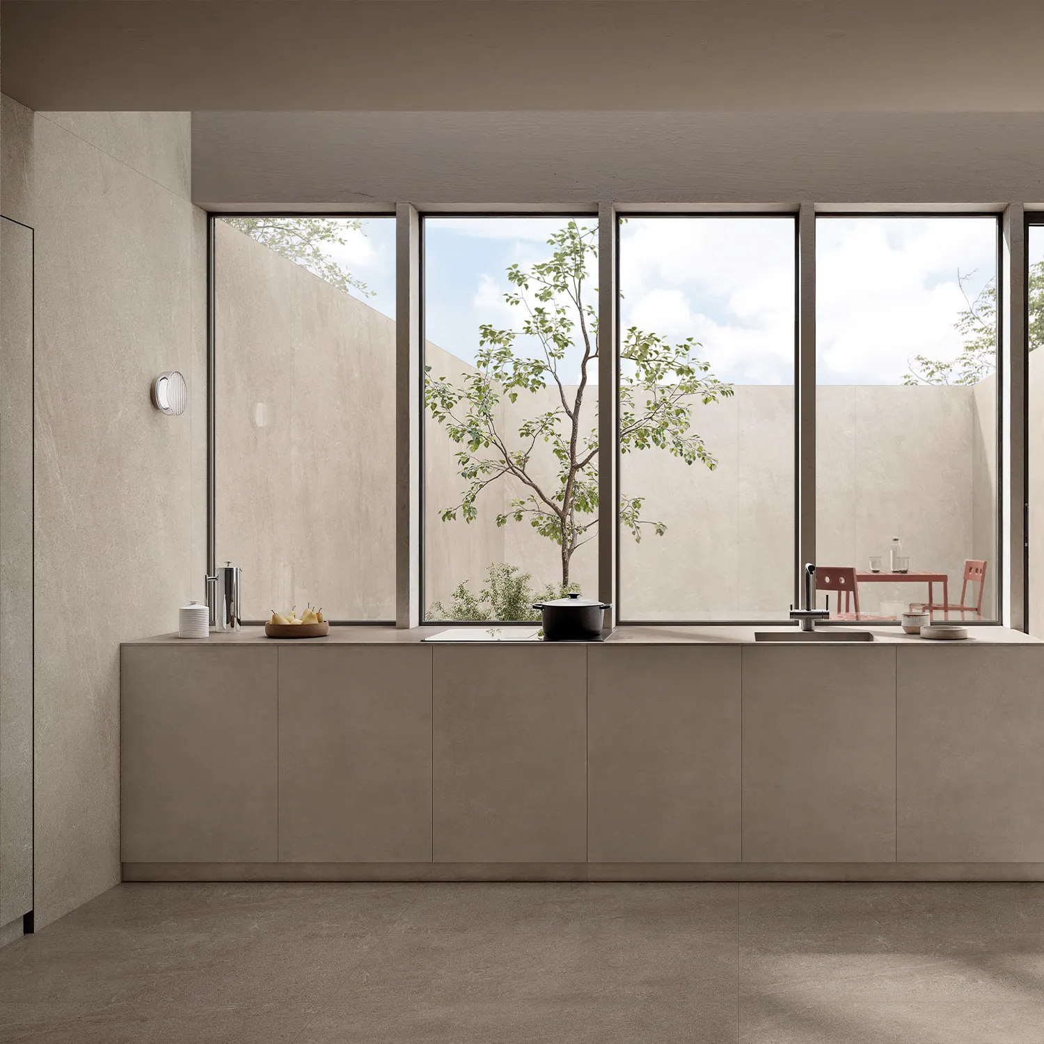 Steinoptik Fliese Natural Argil 60 x 120 cm