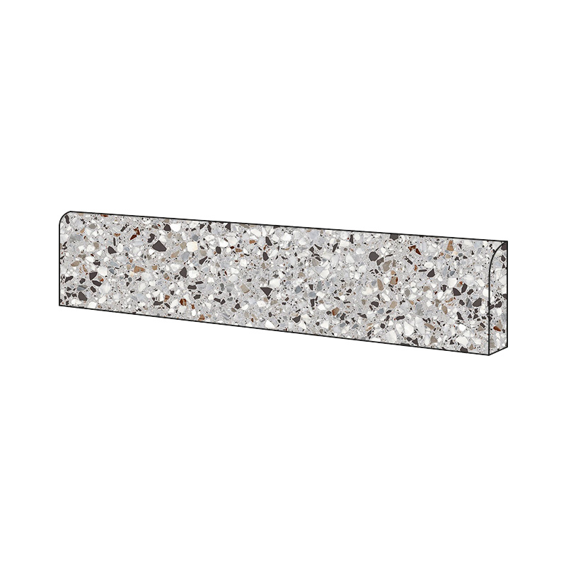 Terrazzo Beton Sockel Kado Smoke Flakes 9 x 60 cm